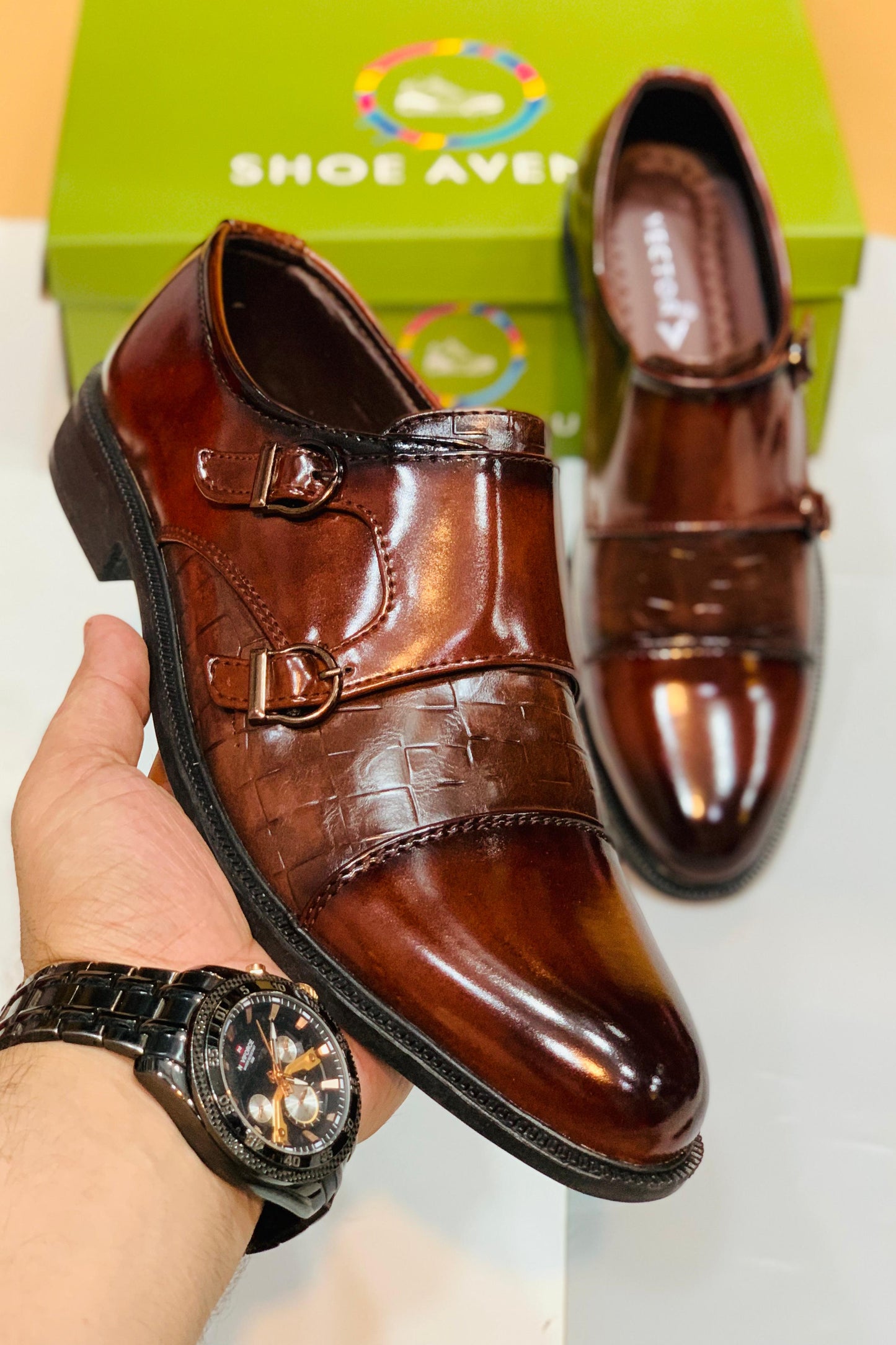 Formal Double Monk Strap Shoes