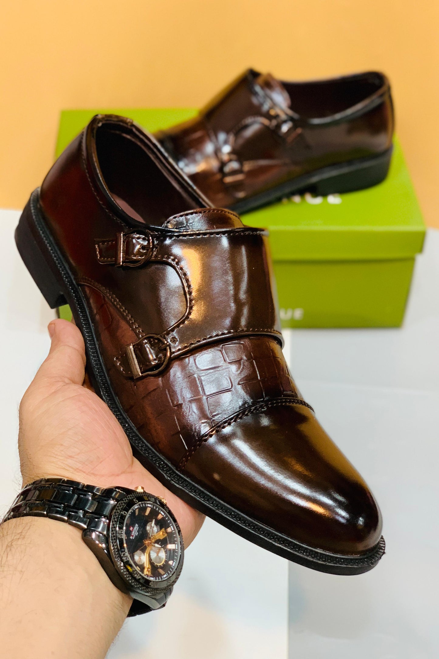 Formal Double Monk Strap Shoes