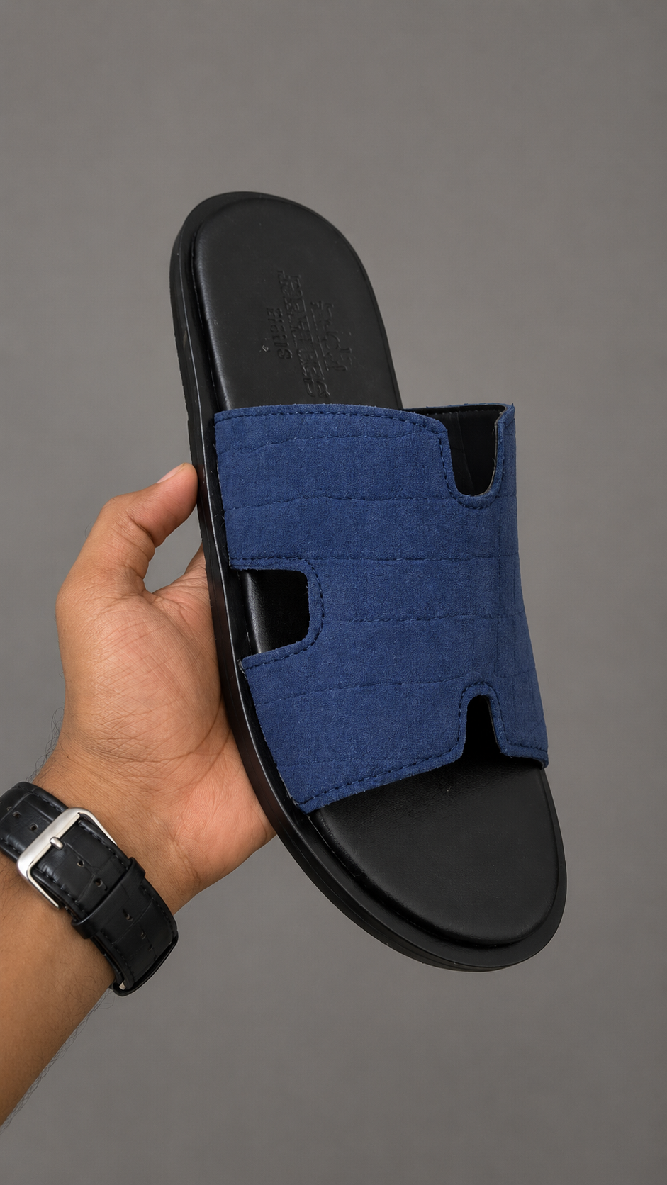 Hermes Sleek Sapphire Slides