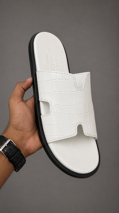 Hermes Sleek Sapphire Slides