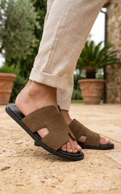 Hermes Sleek Sapphire Slides